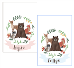 Stickers para doblar Bosque Pers 16u